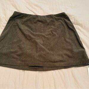 HALARA Dark Olive Mini Skirt